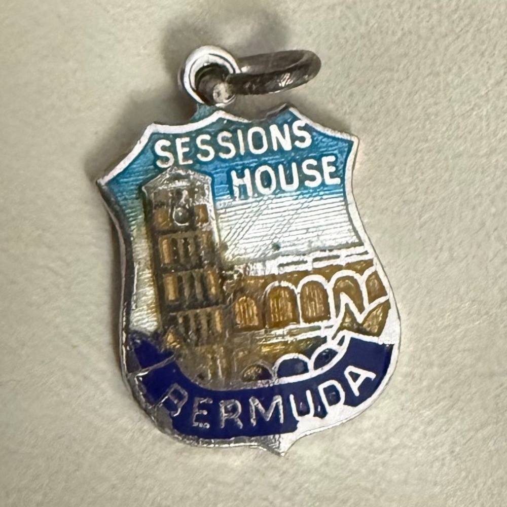 BMCo Sessions House Charm Unisex OS Silver Excellent Bermuda Shield Enamel